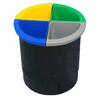 Waste Paper Bin Black Lt 13 With 4 Containers